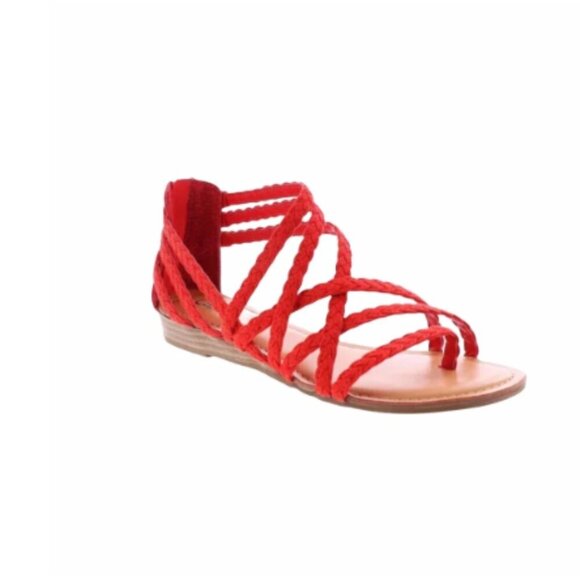 Carlos by Carlos Santana Shoes - Carlos by Carlos Santana Women's Amara 2 Sandal, Vibrant Orange, Size 8M
